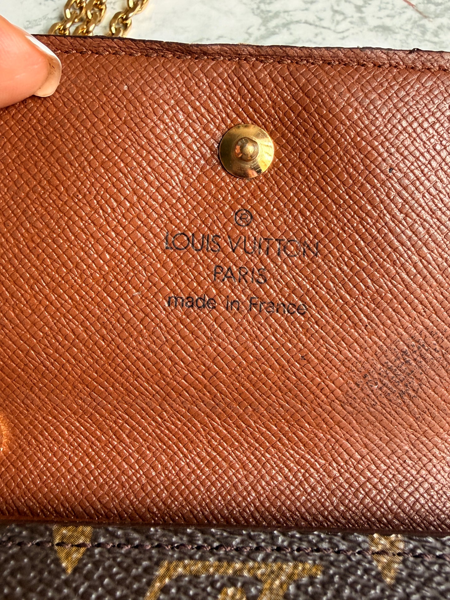 Authentic Preowned Louis Vuitton Wallet Repurposed Mini Belt