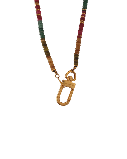 Authentic Louis Vuitton Clasp - Natural Stone Necklace