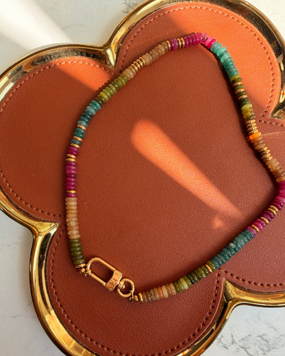Authentic Louis Vuitton Clasp - Natural Stones Necklace