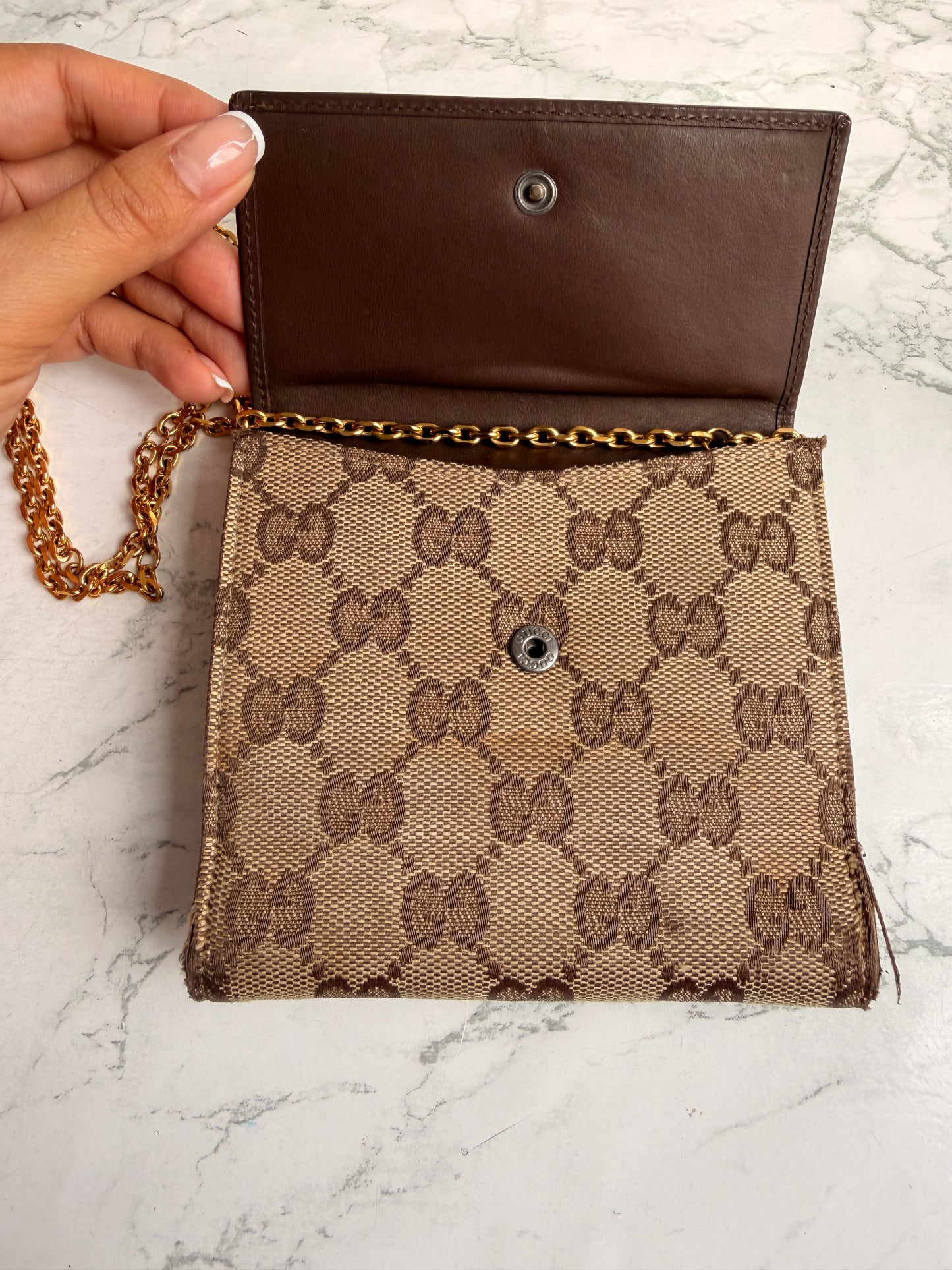 Authentic Preowned Gucci Wallet Repurposed Waist Belt