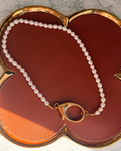 Authentic Louis Vuitton Clasp - Natural Pearls Necklace