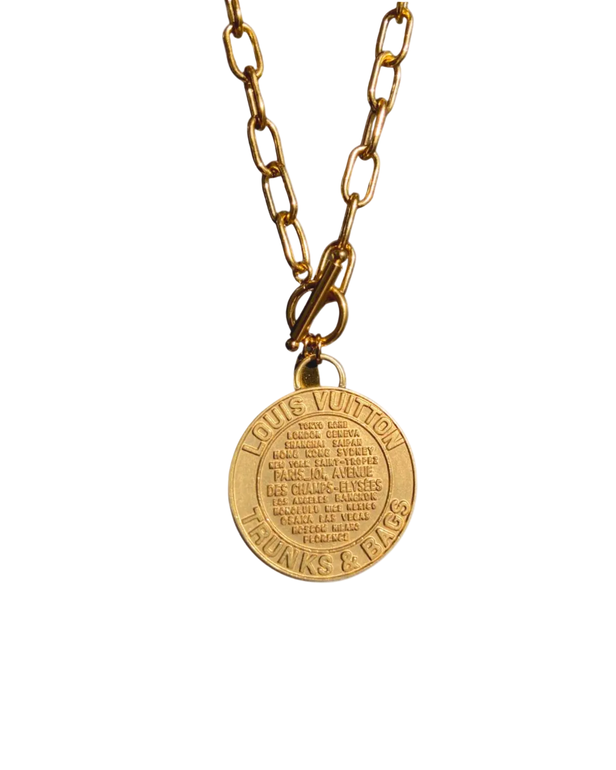 Authentic Louis Vuitton Large Pendant- Reworked Necklace