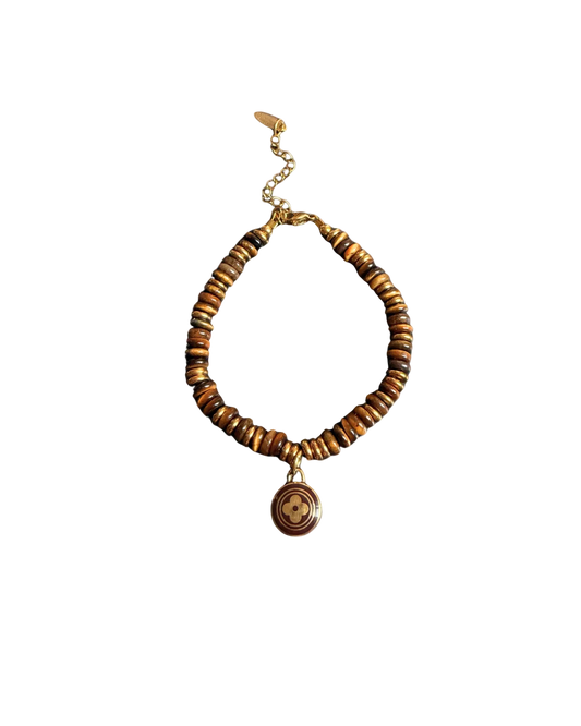 Authentic Louis Vuitton Nude Pendant - Reworked Stones Bracelet