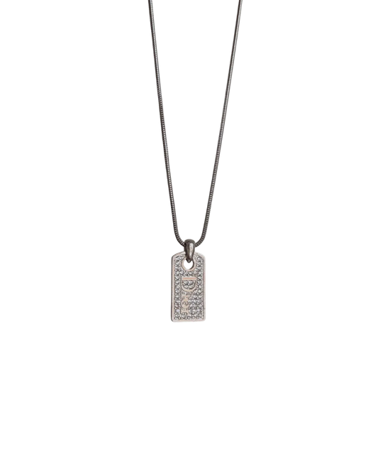 Authentic Dior Oblique Tag - Reworked Necklace