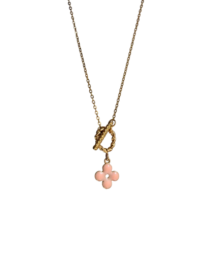 Authentic Louis Vuitton Sweet Clover Pendant - Reworked Necklace