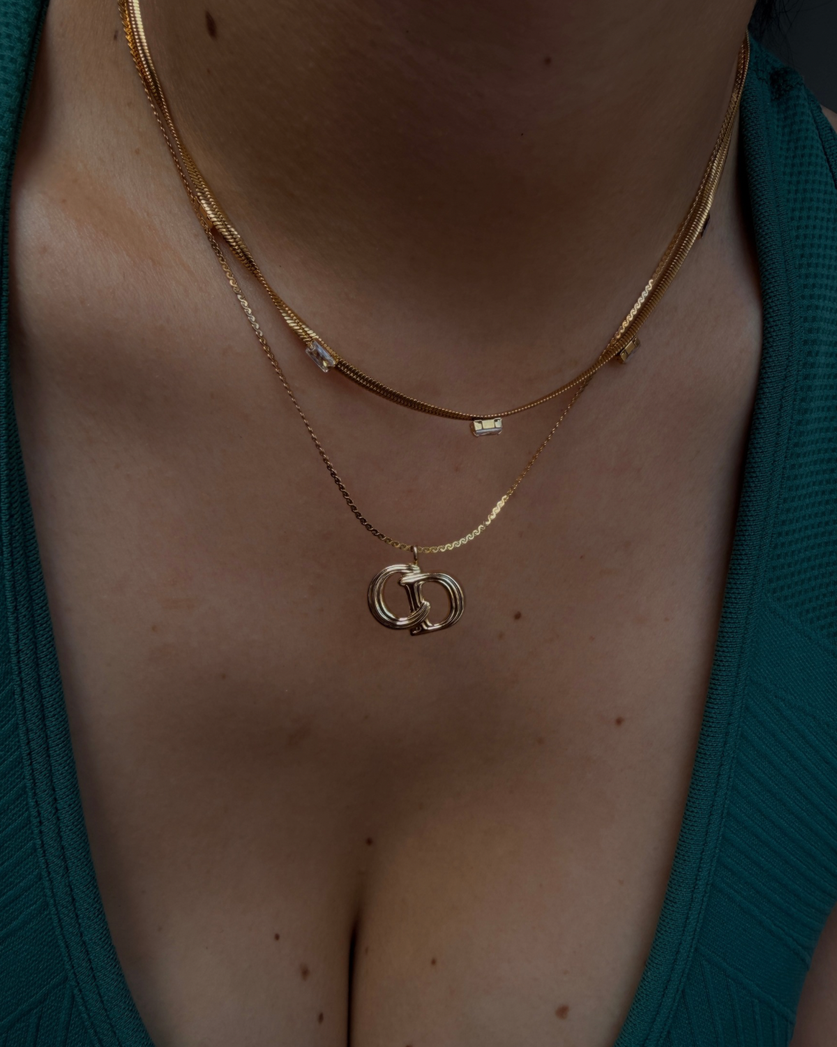 Authentic Christian Dior Vintage Pendant- Necklace