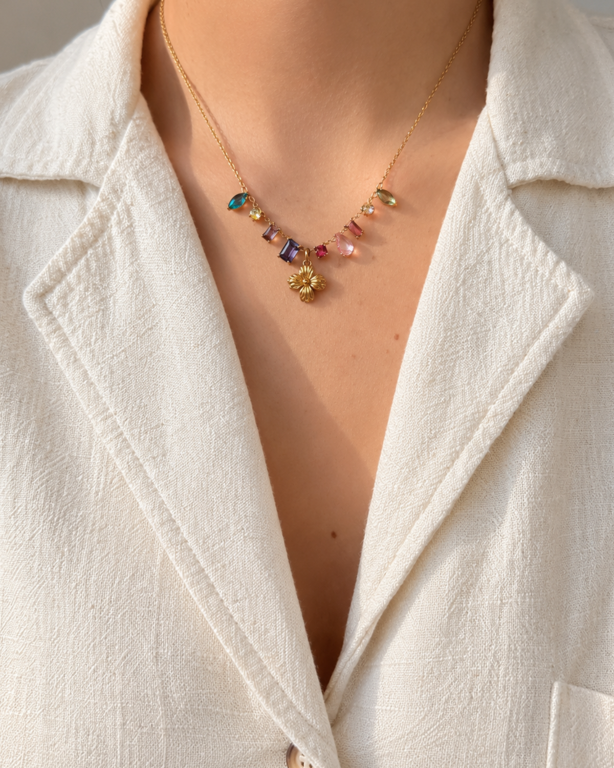 Authentic Louis Vuitton Blooming Pendant Reworked Necklac