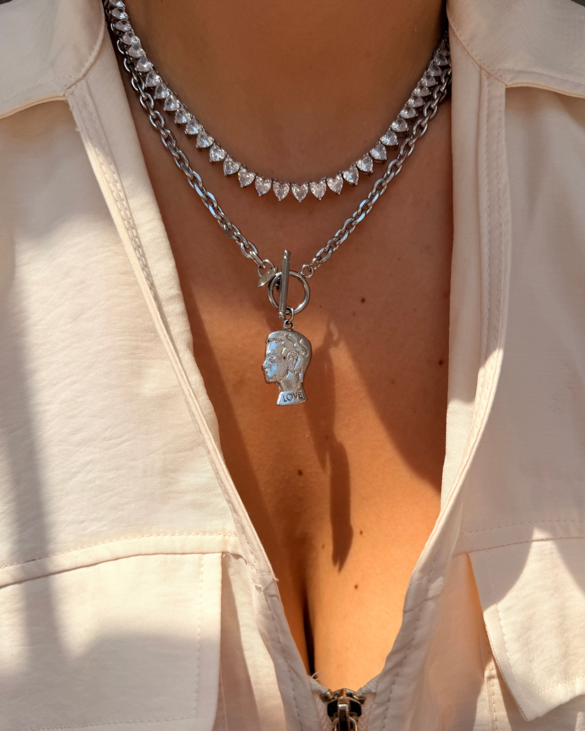 Authentic Dior Head Love - Reworked Necklace