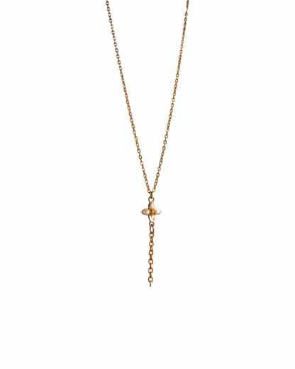 Authentic Louis Vuitton Floragram Pendant- Reworked Y Necklace