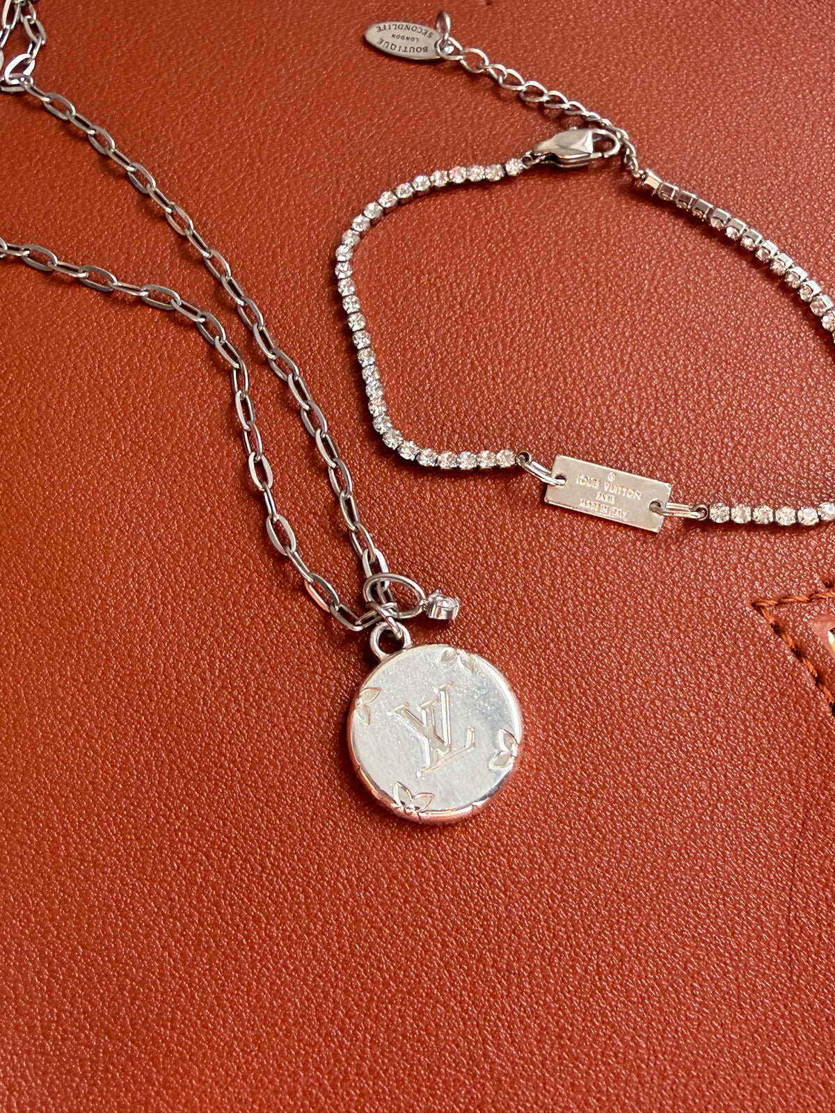Authentic Louis Vuitton Tag Pendant- Reworked Bracelet