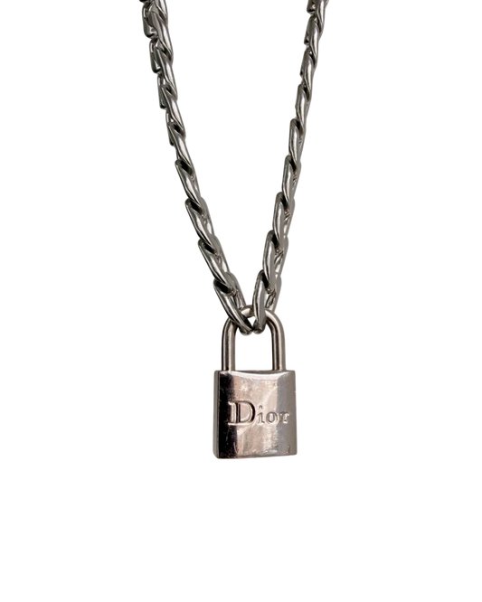Authentic Dior RARE Padlock- Reworked Necklace