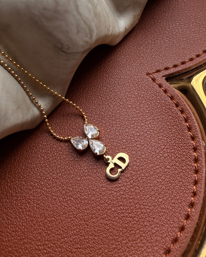 Authentic Dior Mini Cd - Reworked Necklace