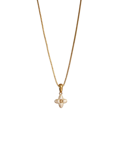 Authentic Louis Vuitton Floragram Pendant- Reworked Necklace