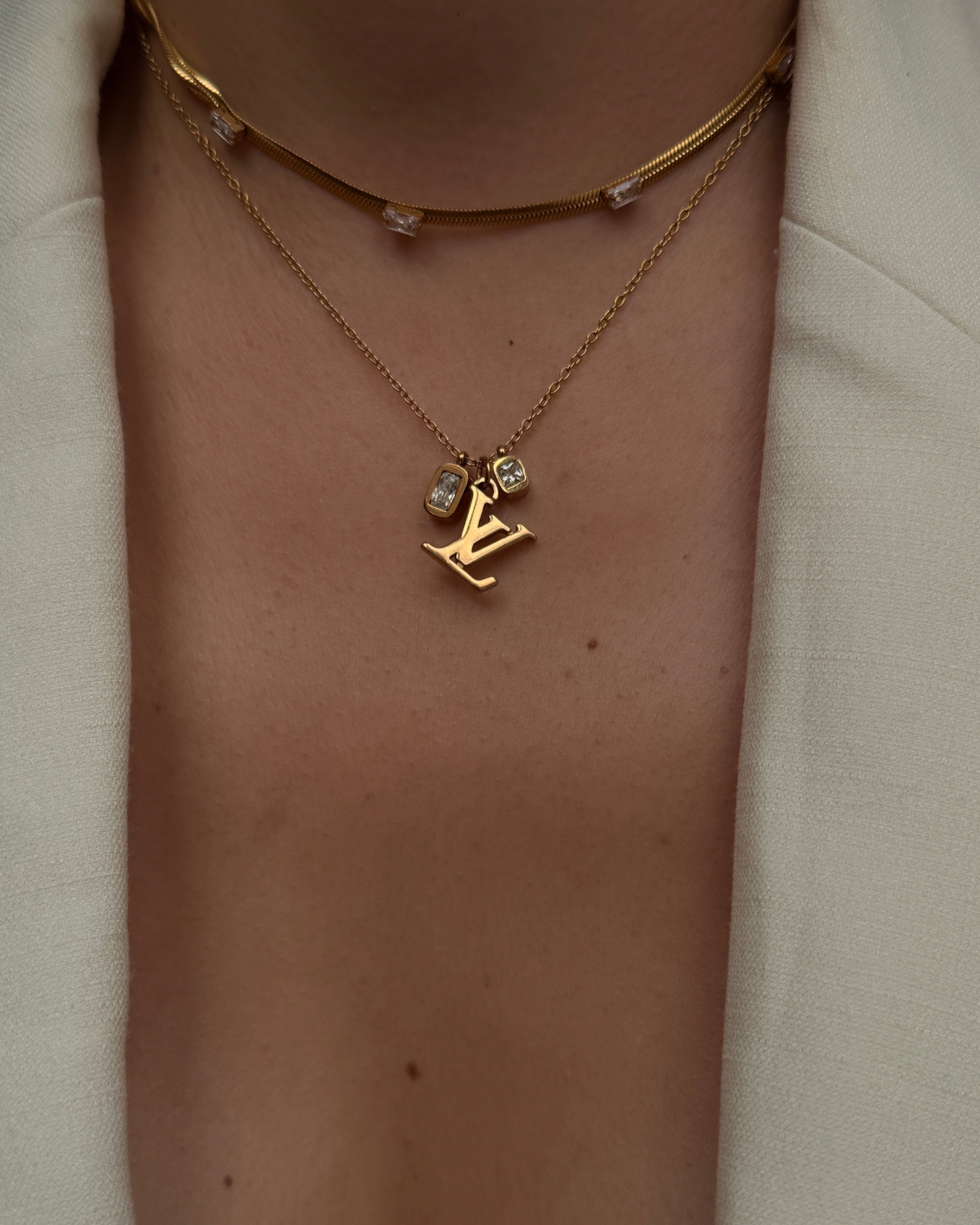 Authentic Louis Vuitton Logo Reworked Pendant Festive Edition