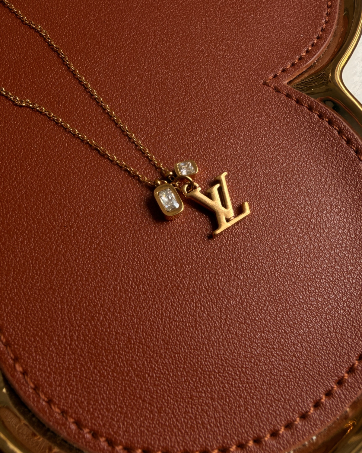 Authentic Louis Vuitton Logo Reworked Pendant Festive Edition