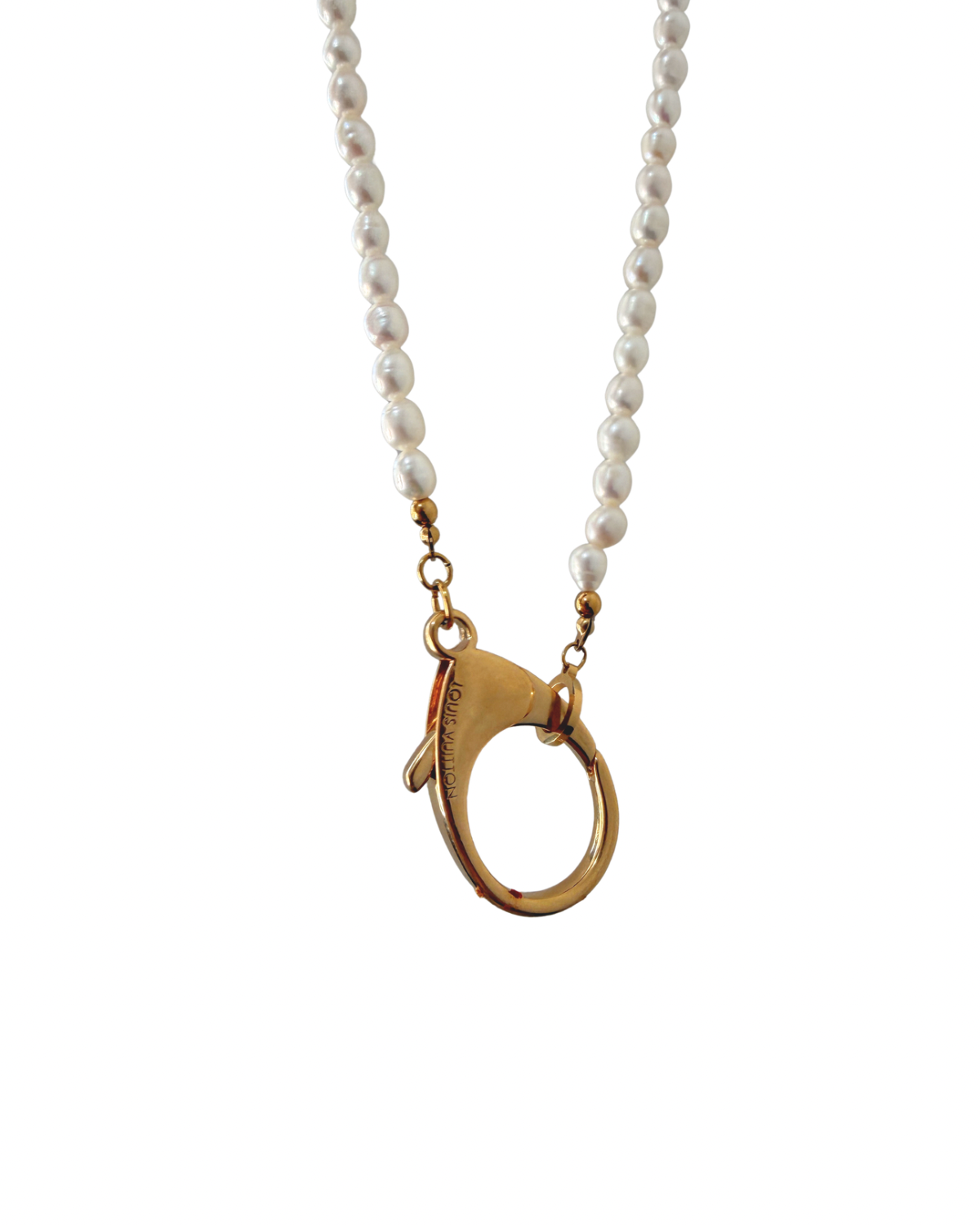 Authentic Louis Vuitton Clasp - Natural Pearls Necklace