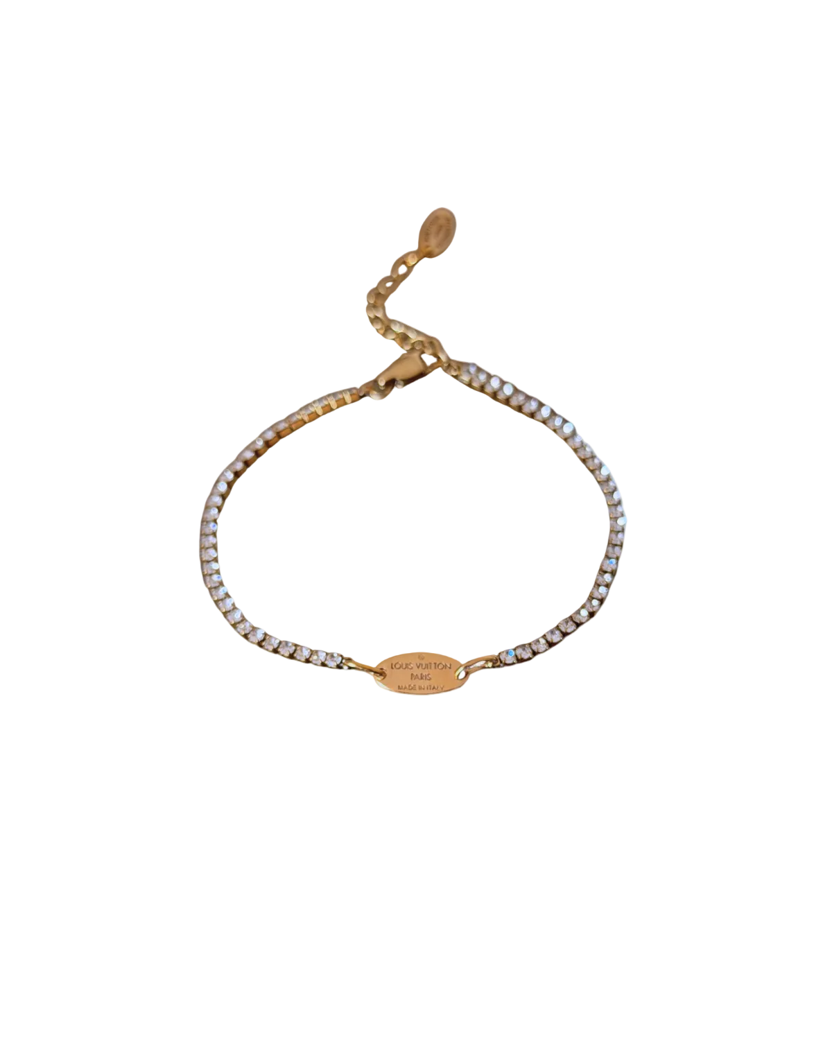 Authentic Louis Vuitton Tag - Reworked Tennis Bracelet