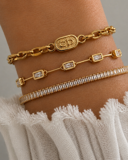 Authentic CD Pendant Reworked Dior Bracelet