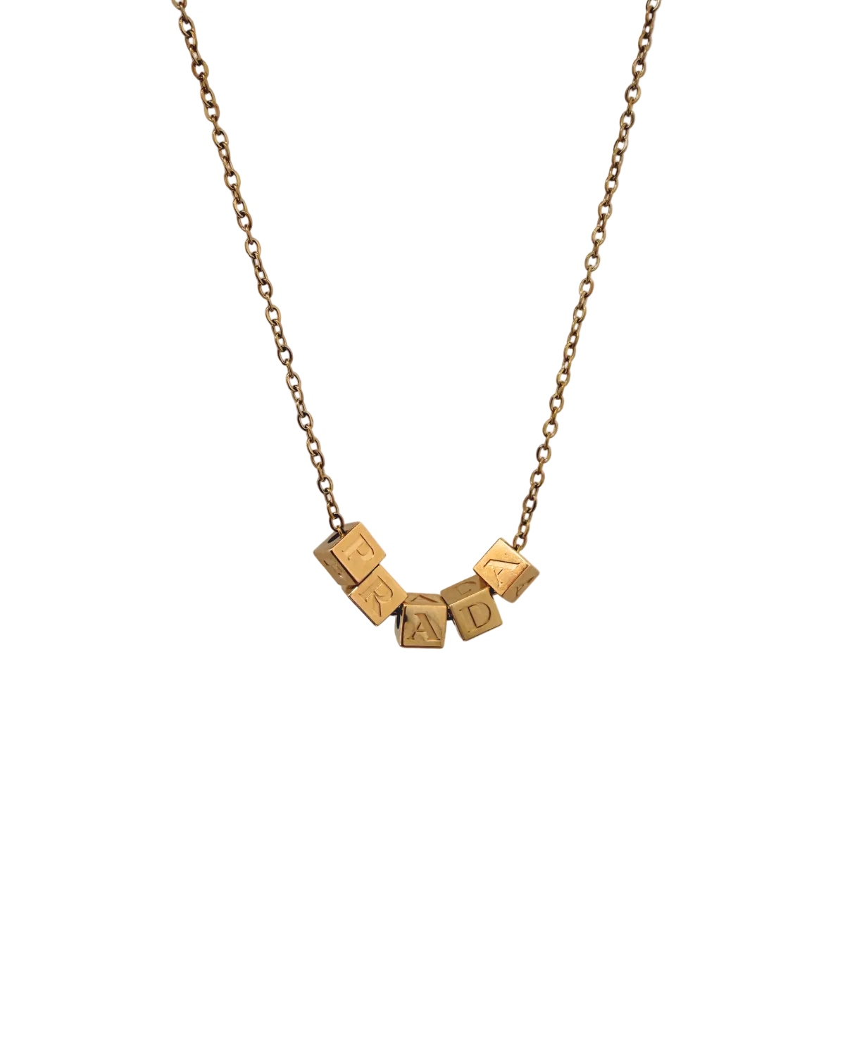 Authentic Prada letter necklace  - Repurposed Necklace