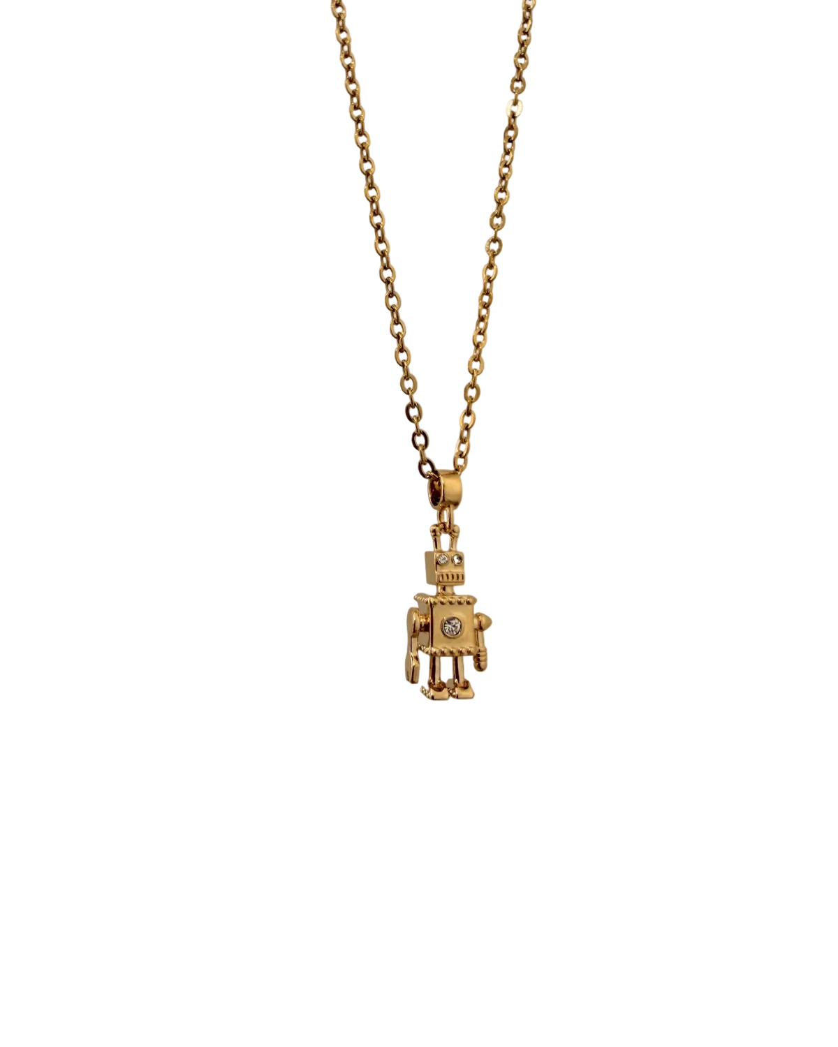 Authentic Prada Robot pendant - Repurposed Necklace