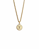 Authentic Louis Vuitton Logo Round Pendant- Necklace