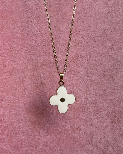 Authentic Louis Vuitton White Pendant- Reworked Necklace