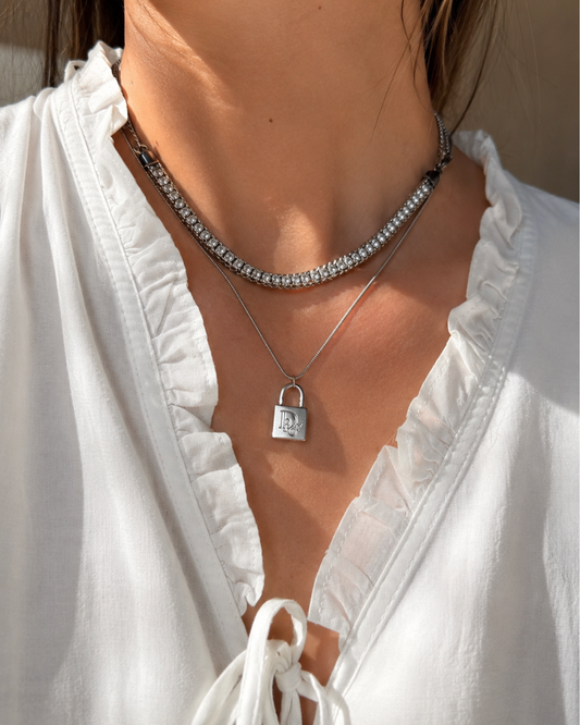 Authentic Dior Lock Pendant - Reworked Necklace