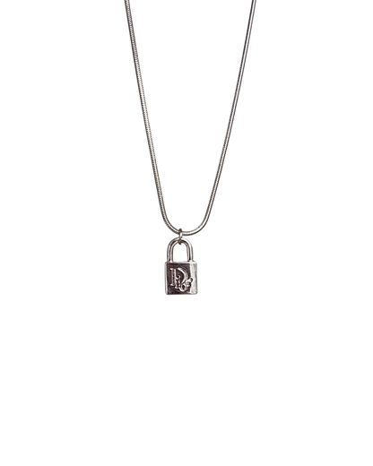 Authentic Dior Lock Pendant - Reworked Necklace