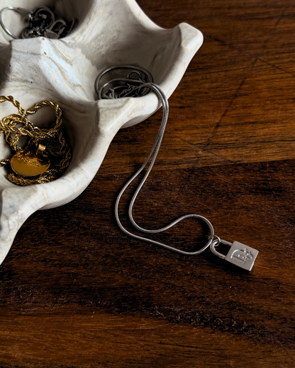 Authentic Dior Lock Pendant - Reworked Necklace
