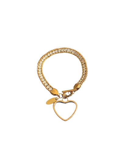 Authentic Louis Vuitton Pendant Coeur -Reworked Bracelet