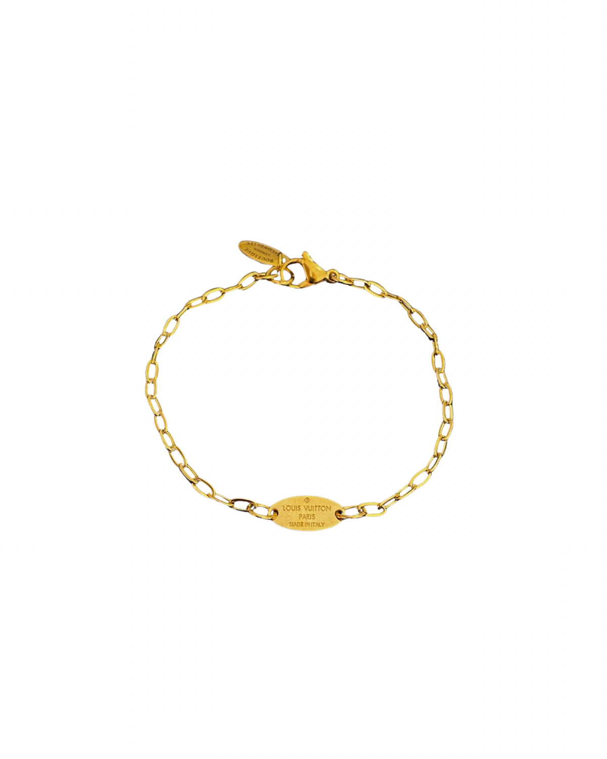 Authentic Louis Vuitton Tag Blooming Pendant Reworked Bracelet