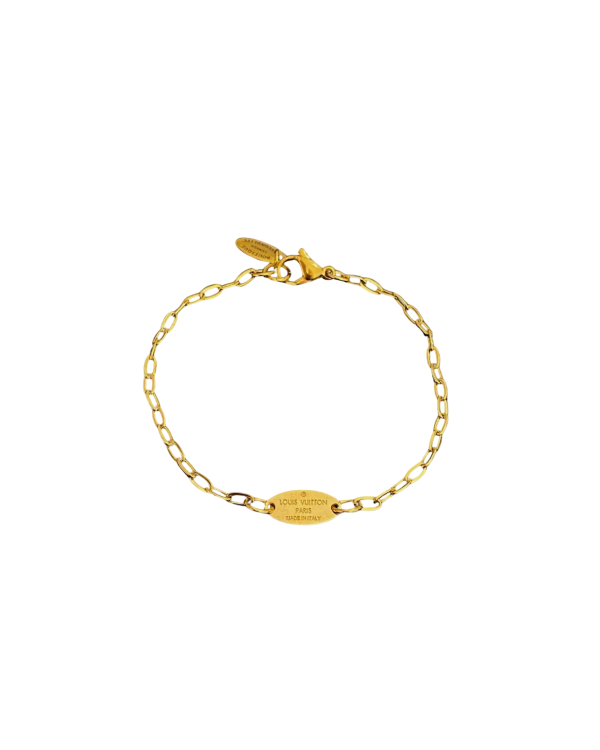 Authentic Louis Vuitton Tag Blooming Pendant Reworked Bracelet