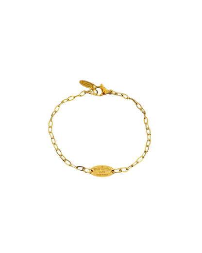 Authentic Louis Vuitton Tag Blooming Pendant Reworked Bracelet