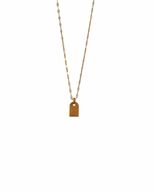 Authentic Louis Vuitton Tag Nanogram Pendant- Reworked Necklace