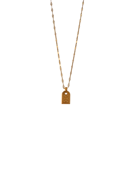 Authentic Louis Vuitton Tag Nanogram Pendant- Reworked Necklace