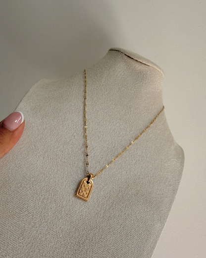 Authentic Louis Vuitton Tag Nanogram Pendant- Reworked Necklace
