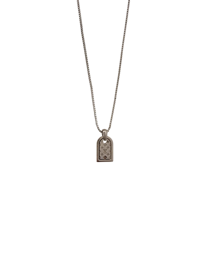 Authentic Louis Vuitton Silver Tag Nanogram Pendant- Reworked Necklace