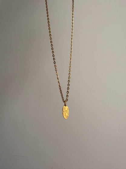 Authentic Louis Vuitton Tag Pendant- Reworked Necklace