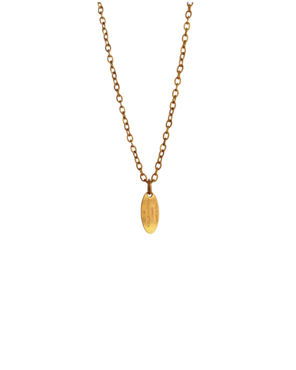 Authentic Louis Vuitton Tag Pendant- Reworked Necklace