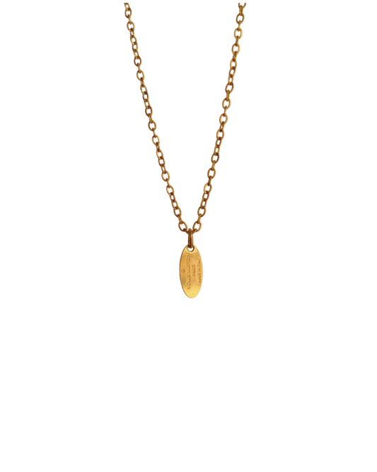 Authentic Louis Vuitton Tag Pendant- Reworked Necklace