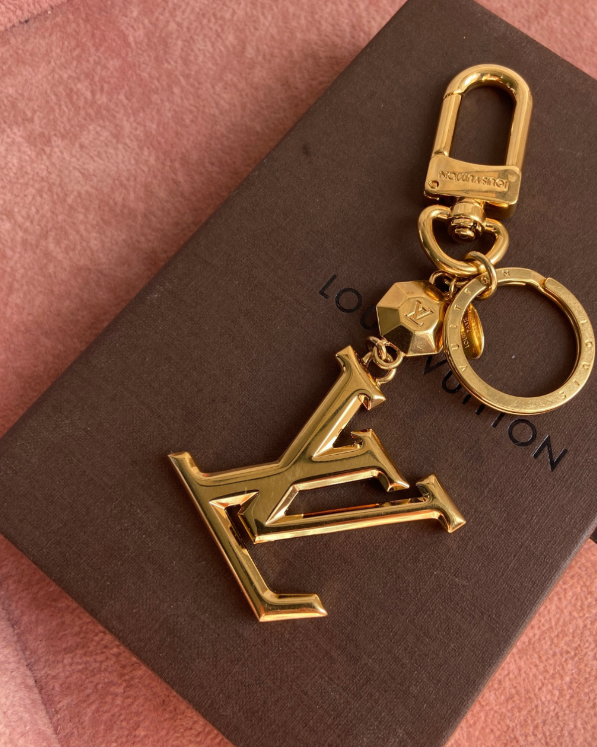 Authentic Louis Vuitton Tag Pendant- Reworked Necklace