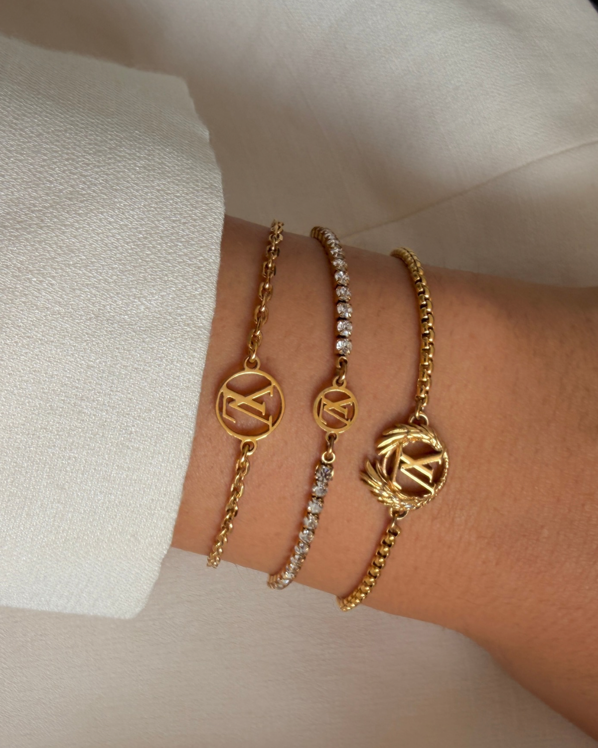Authentic Louis Vuitton Blooming - Reworked Tennis Bracelet