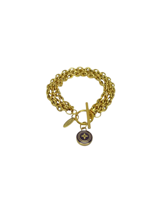 Authentic Louis Vuitton Pendant - Repurposed Bracelet