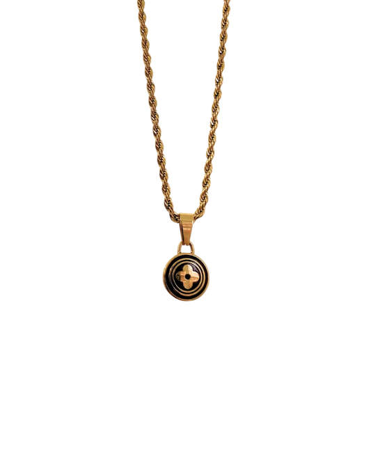 Authentic Louis Vuitton Flower Pastilles Pendant Necklace
