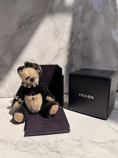 Authentic Prada Panda Bear Keychain with Box