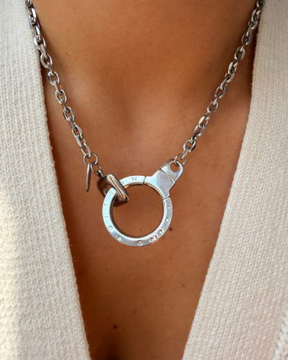 Authentic Louis Vuitton Round Clasp- Reworked Necklace