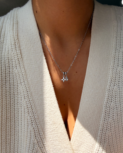 Authentic Louis Vuitton Monogram Flower - Reworked Silver Necklace