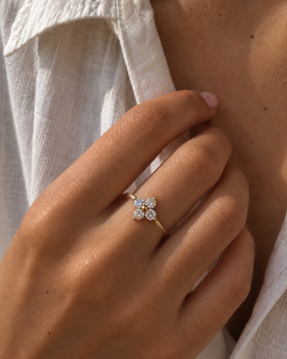 Fleur Crystal Ring