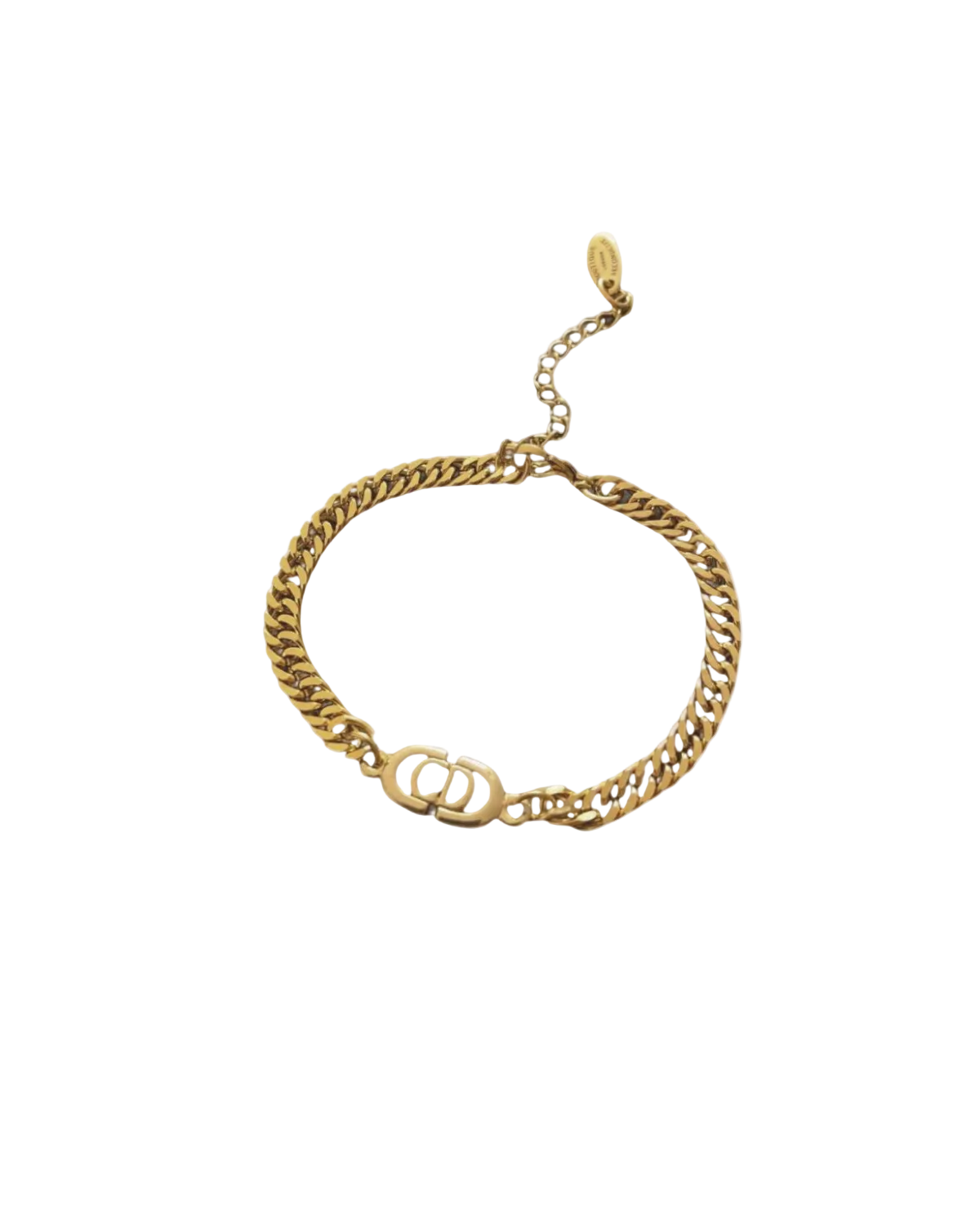Authentic CD Dior pendant- Reworked Bracelet