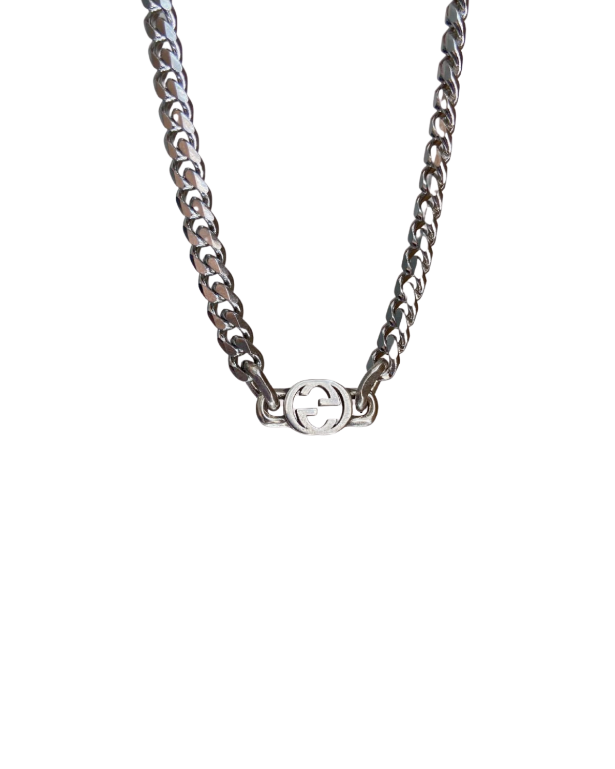 Authentic Gucci Interlocking Pendant Repurposed Choker